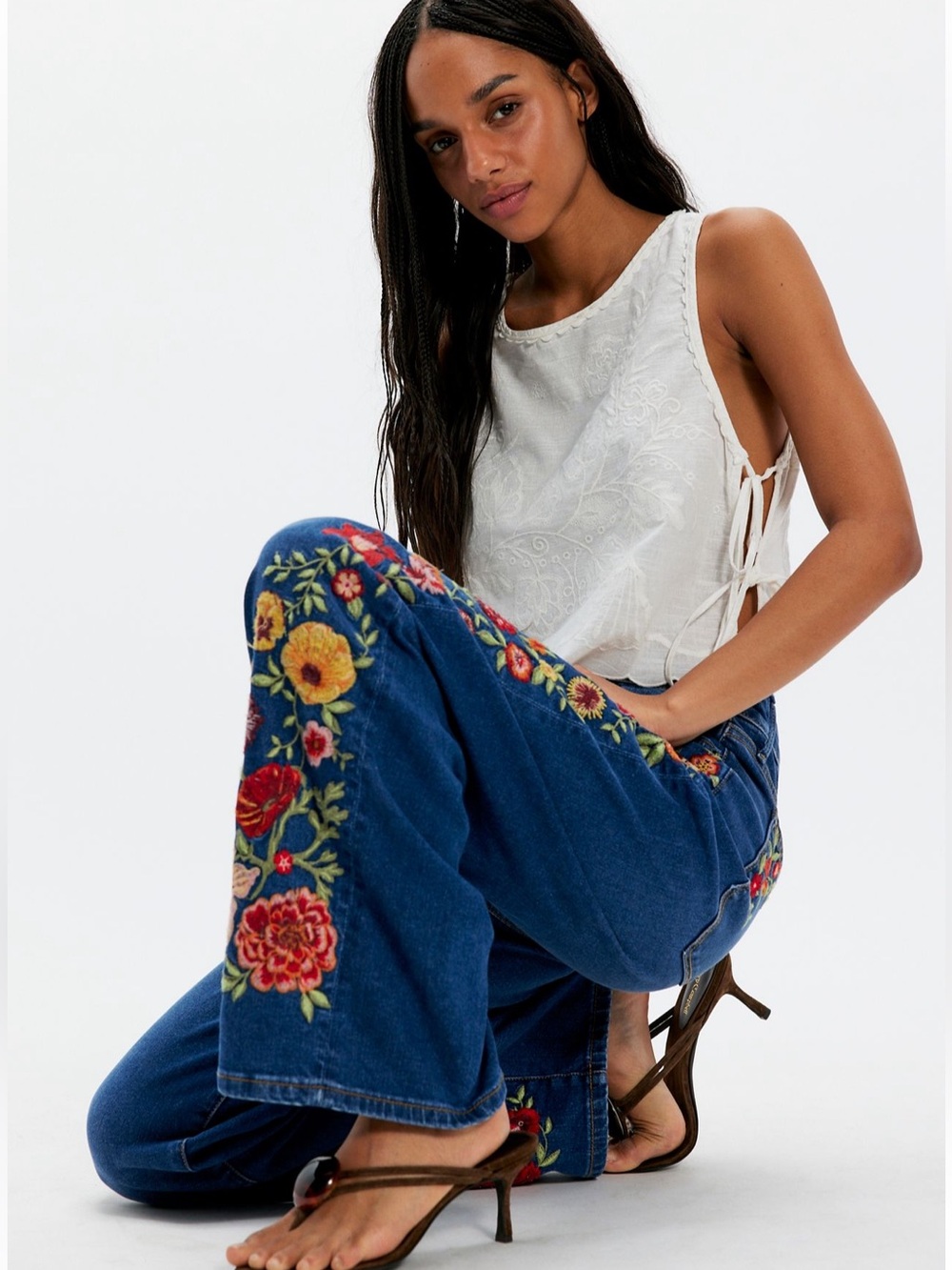 Free People Driftwood Penelope Wide-Leg Jeans - Picture 2 of 4